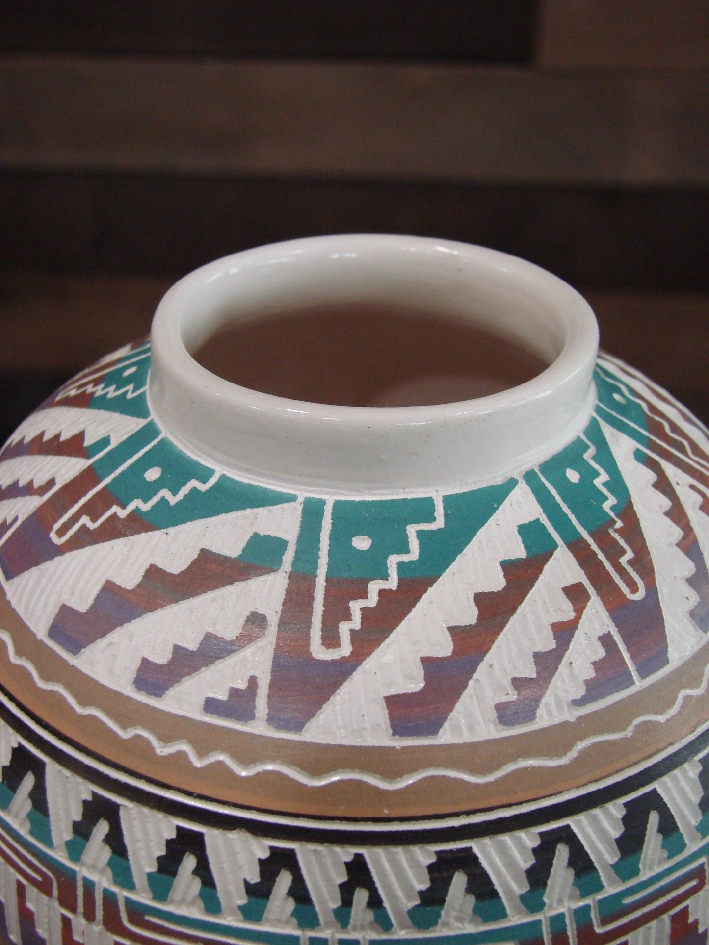 Native American Hand Etched & Hand Painted Pottery - Gilmore