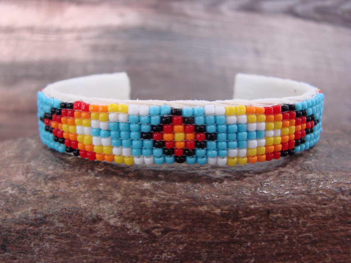 Native American Hand Beaded 1/2" Bracelet by Cleveland