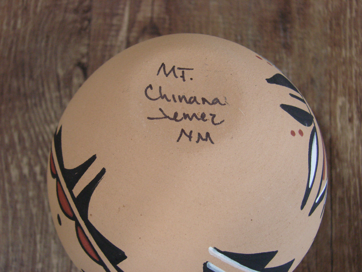 Native American Jemez Indian Handmade Clay Lizard Seed Pot by Chinana