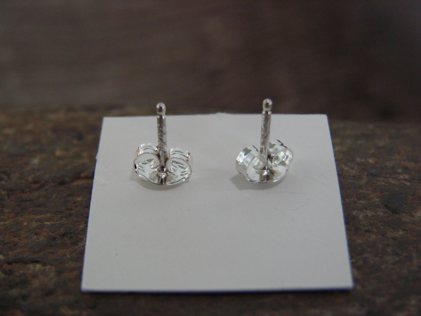 Native American Sterling Silver & Turquoise Tear Drop Stud Post Earrings - Cachini