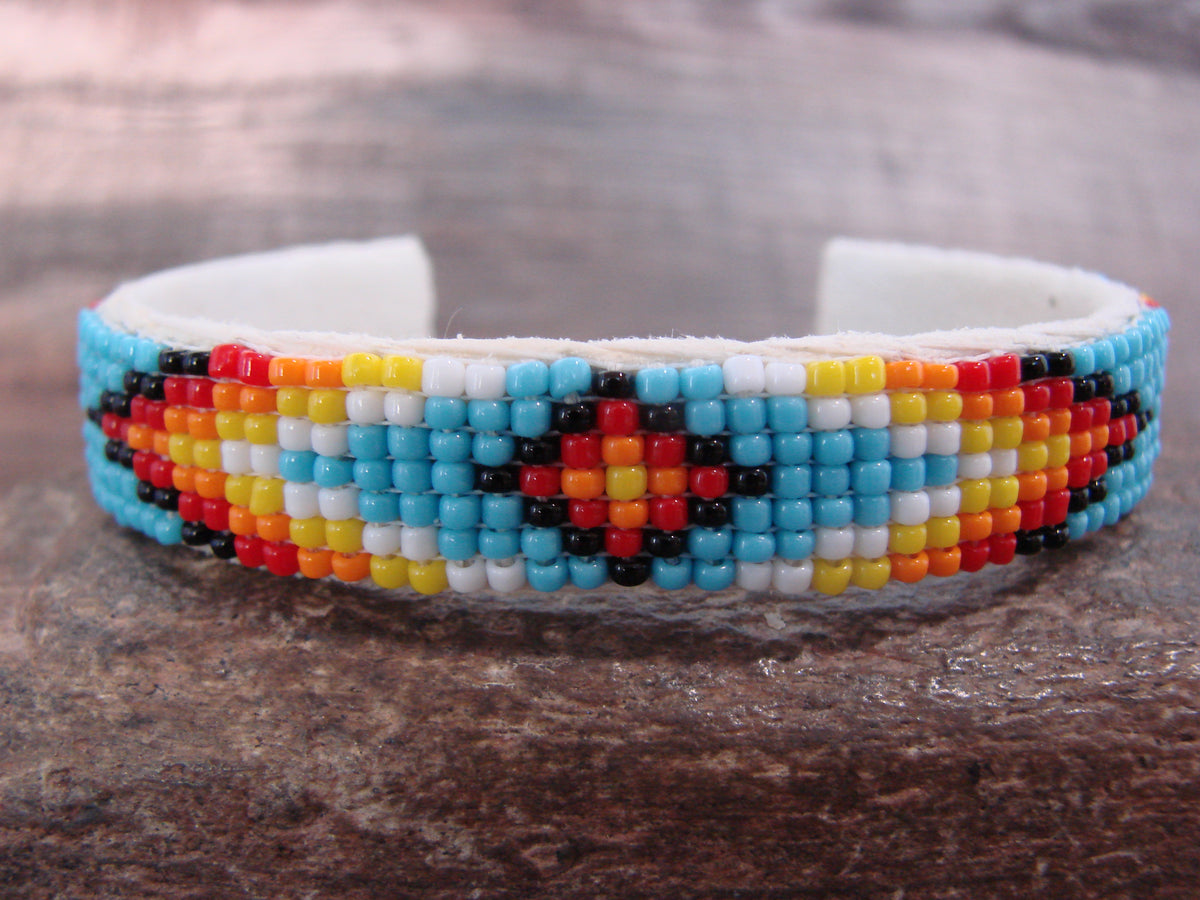 Native American Hand Beaded 1/2" Bracelet by Cleveland