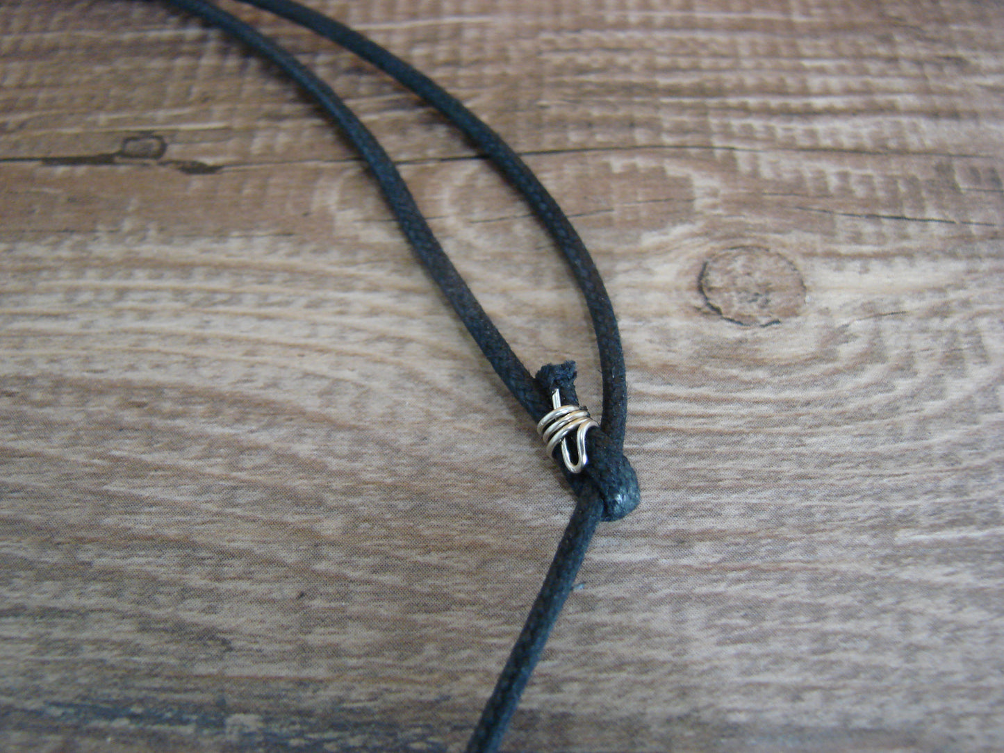 Hand Carved Adjustable Jet Raven Fetish Necklace by Matt Mitchell