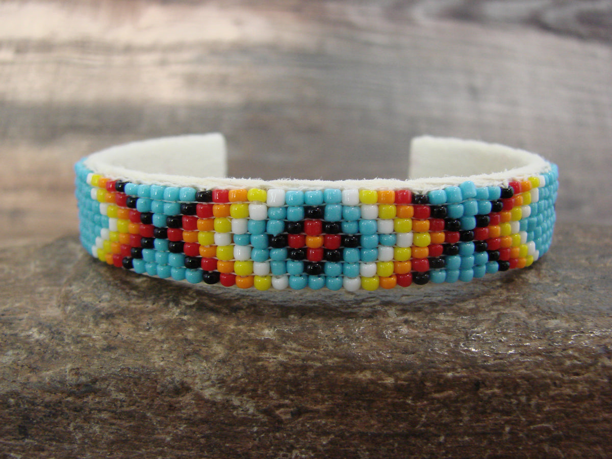 Native American Hand Beaded 1/2" Bracelet by Cleveland