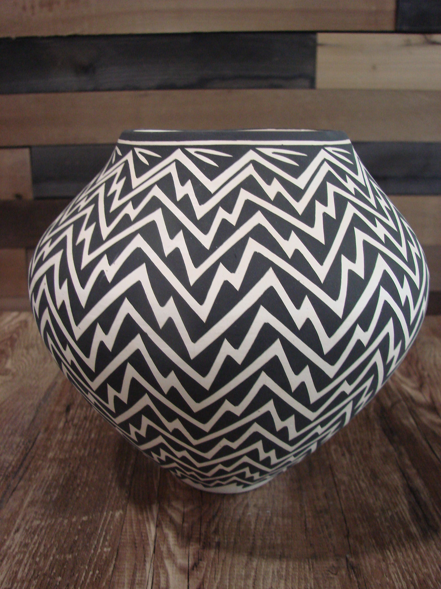 Native American Acoma Hand Coiled & Hand Painted Pottery by Victorino
