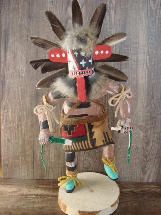 Native American Warrior Kachina Dancer Signed Tsosie