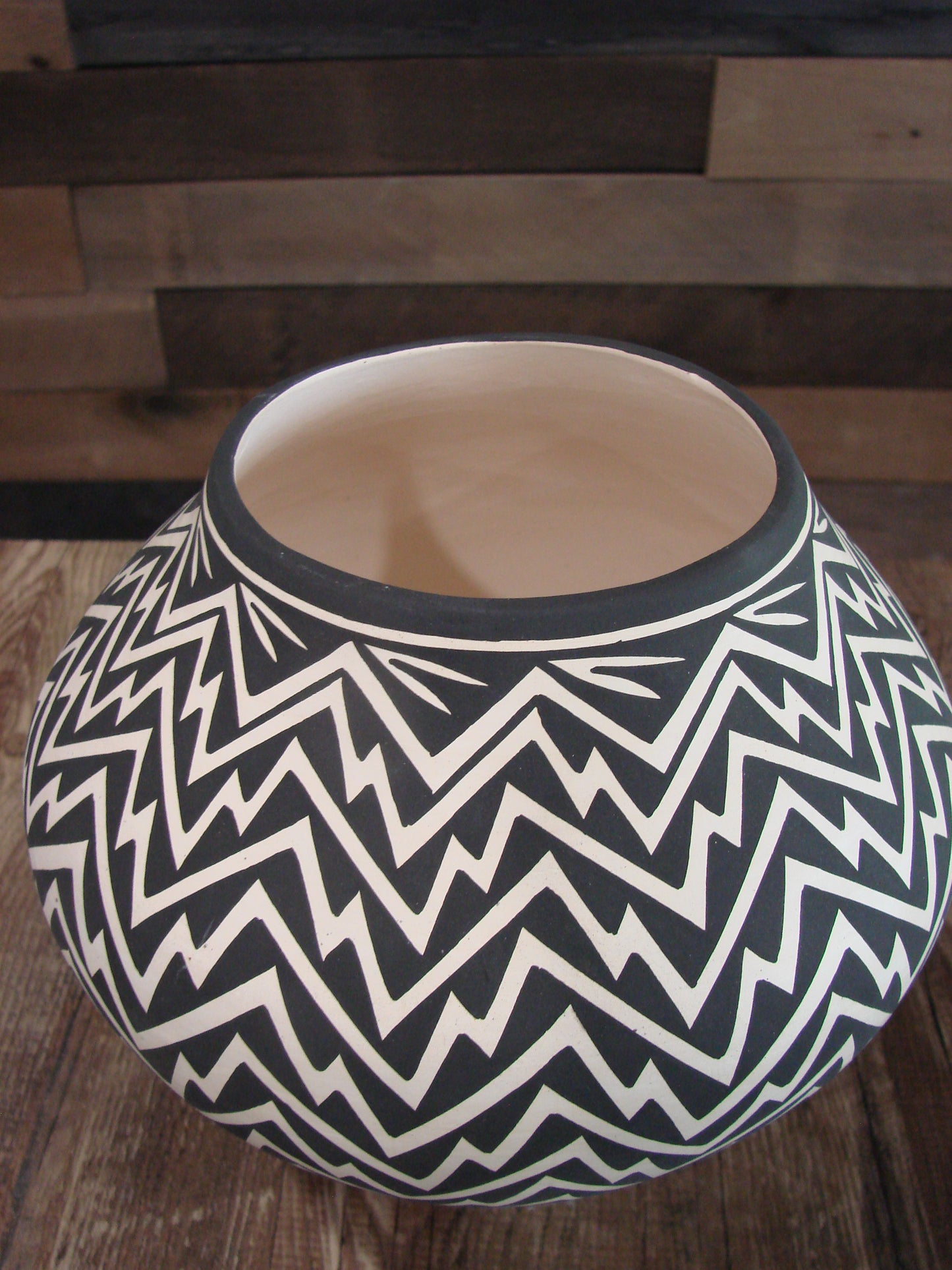 Native American Acoma Hand Coiled & Hand Painted Pottery by Victorino