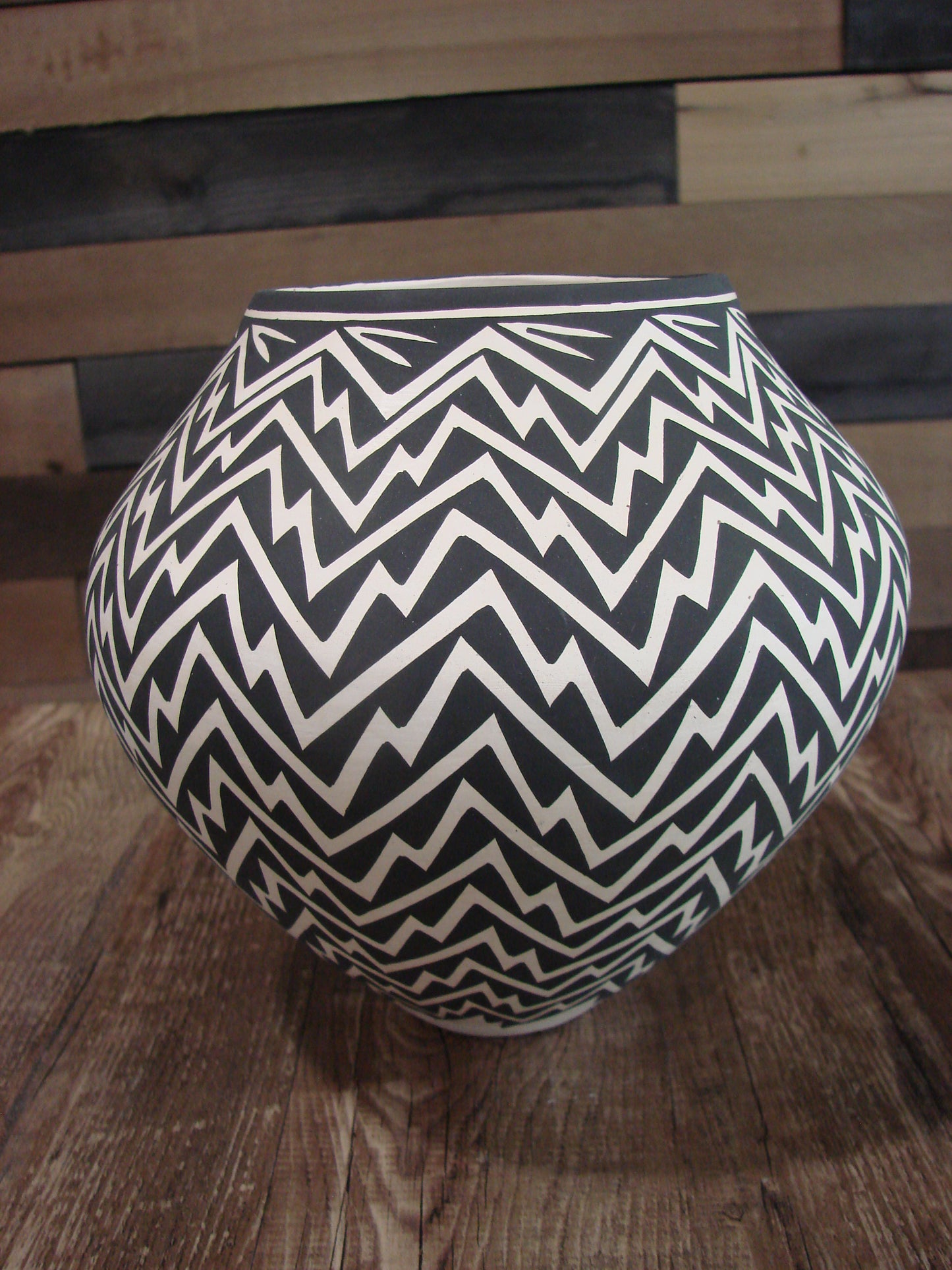 Native American Acoma Hand Coiled & Hand Painted Pottery by Victorino
