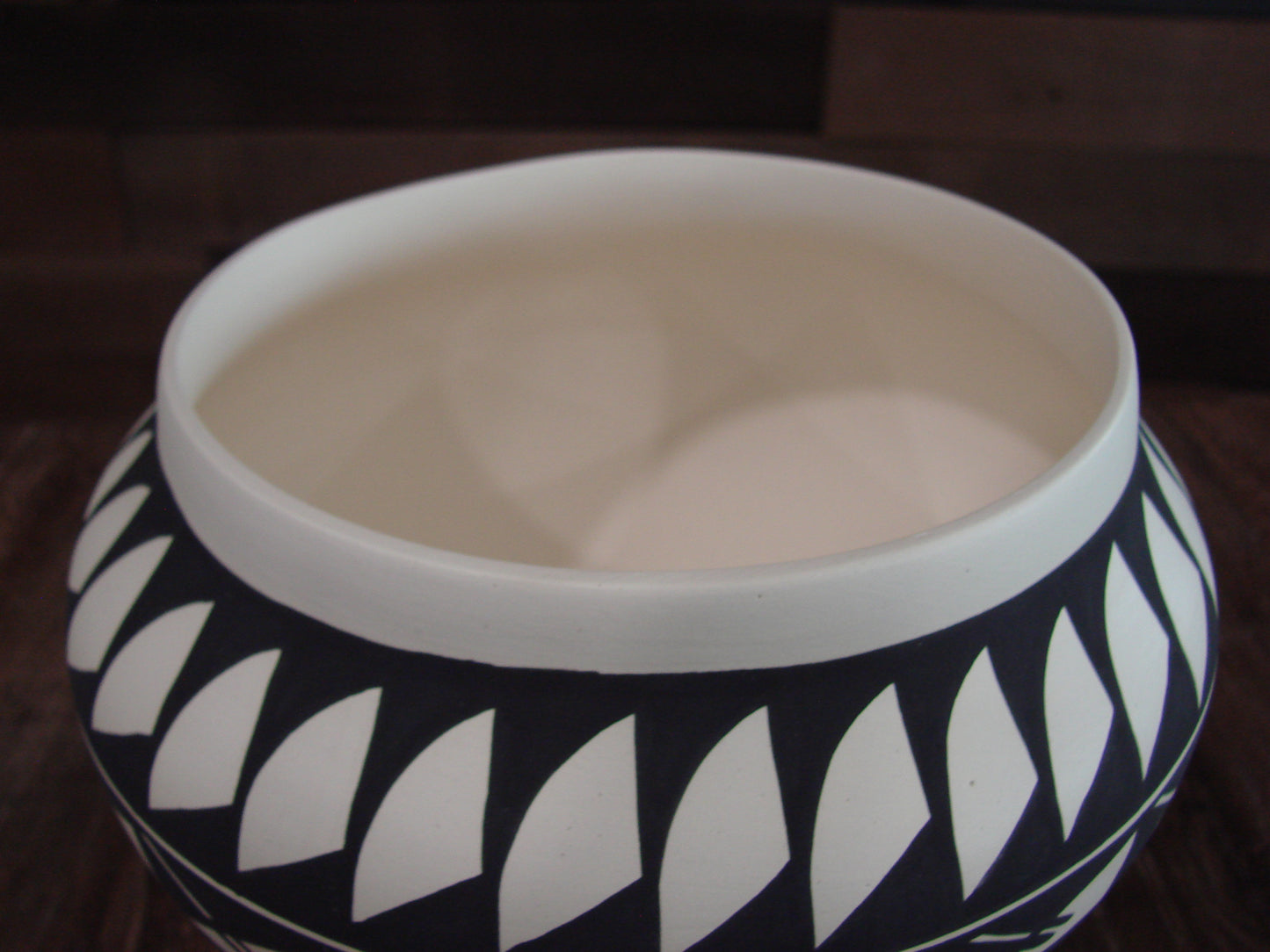 Native American Acoma Fine Line Hand Painted Pottery by Concho