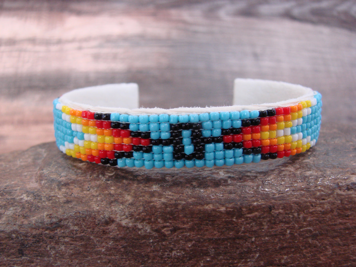 Native American Hand Beaded 1/2" Bracelet by Cleveland