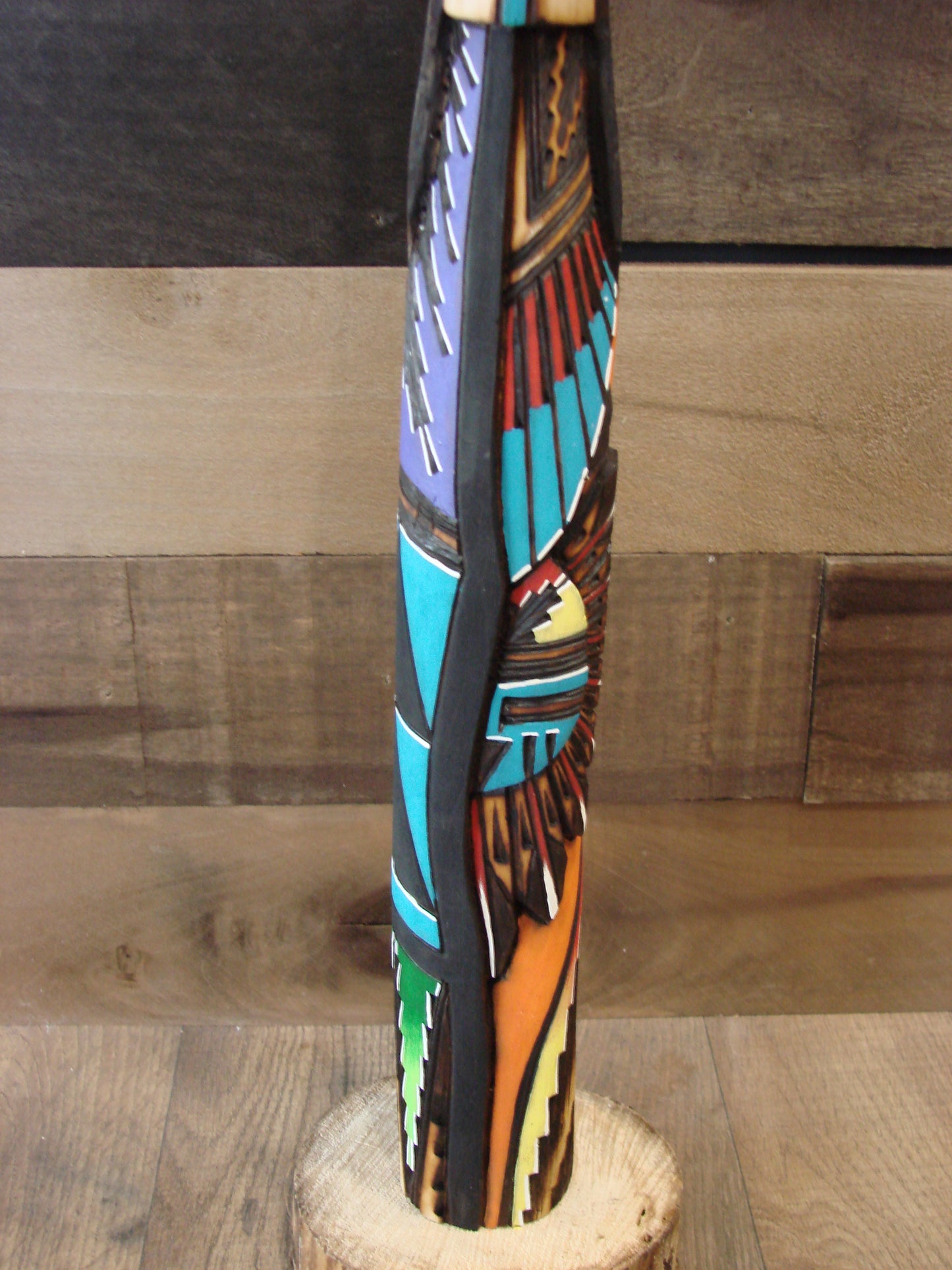 Native American Long Hair Shalako Kachina Signed AW