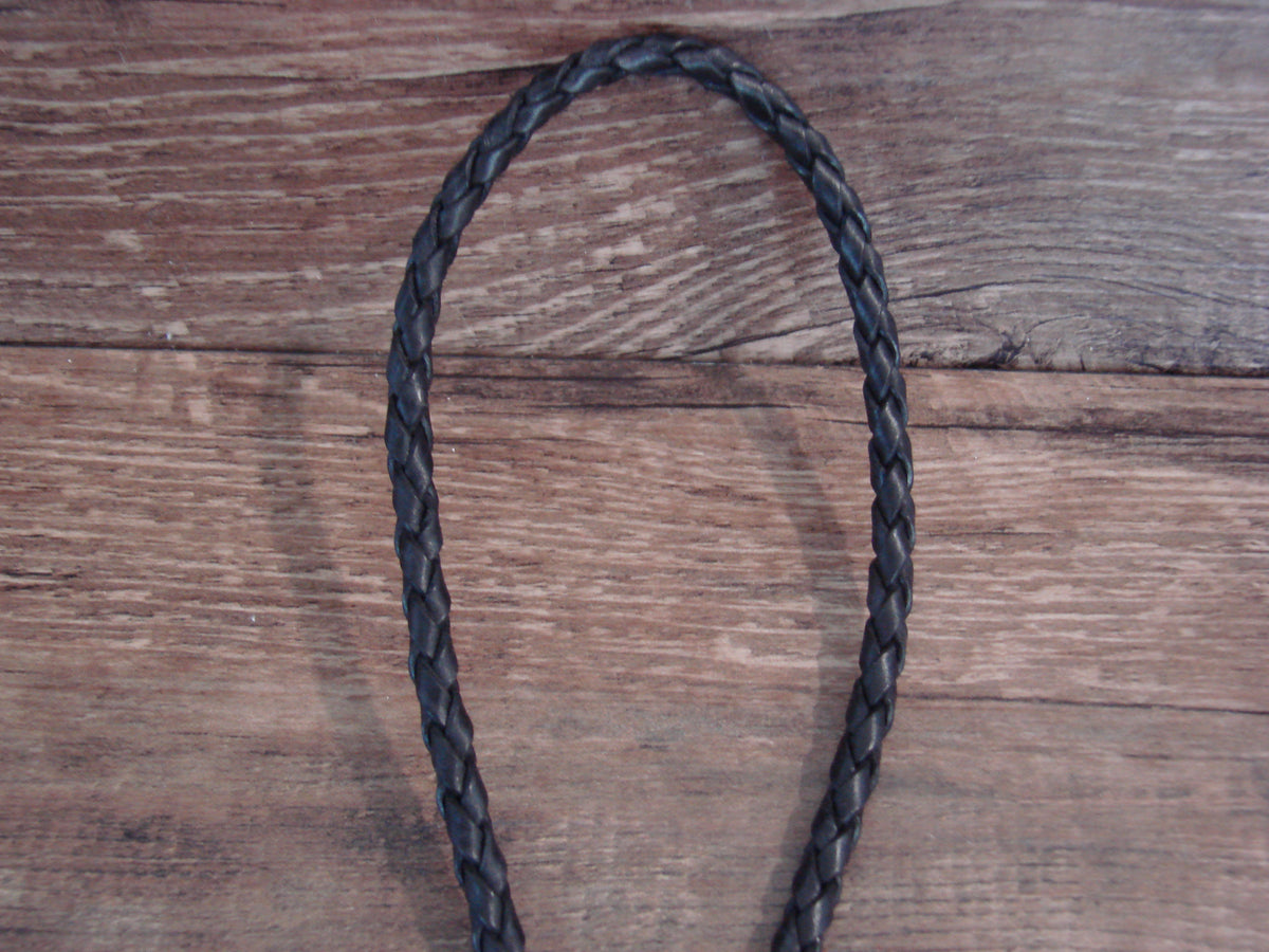 Native American Nickel Silver & Turquoise Horse Bolo Tie - Cleveland