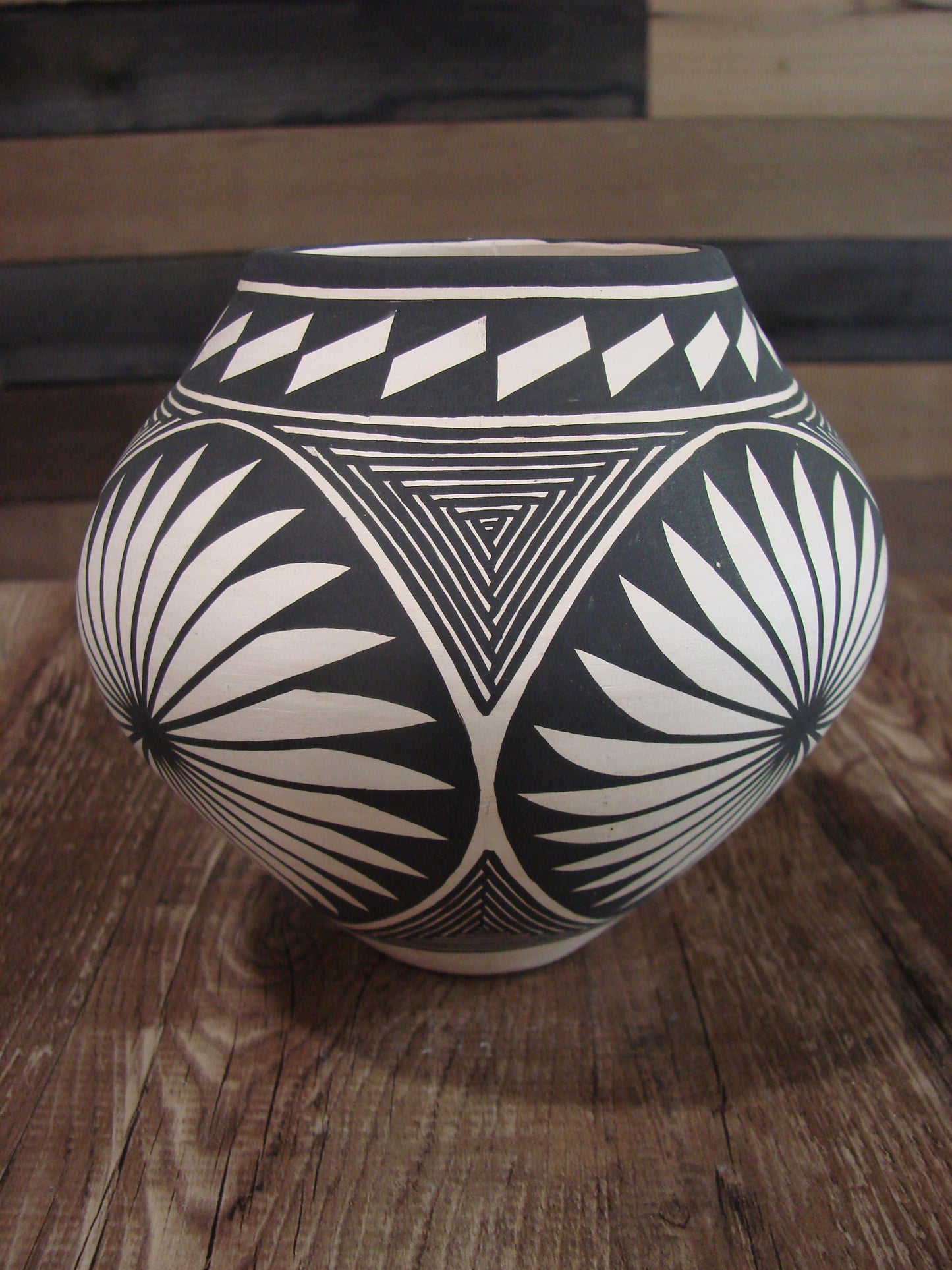 Native American Acoma Hand Coiled & Hand Painted Pottery by Victorino