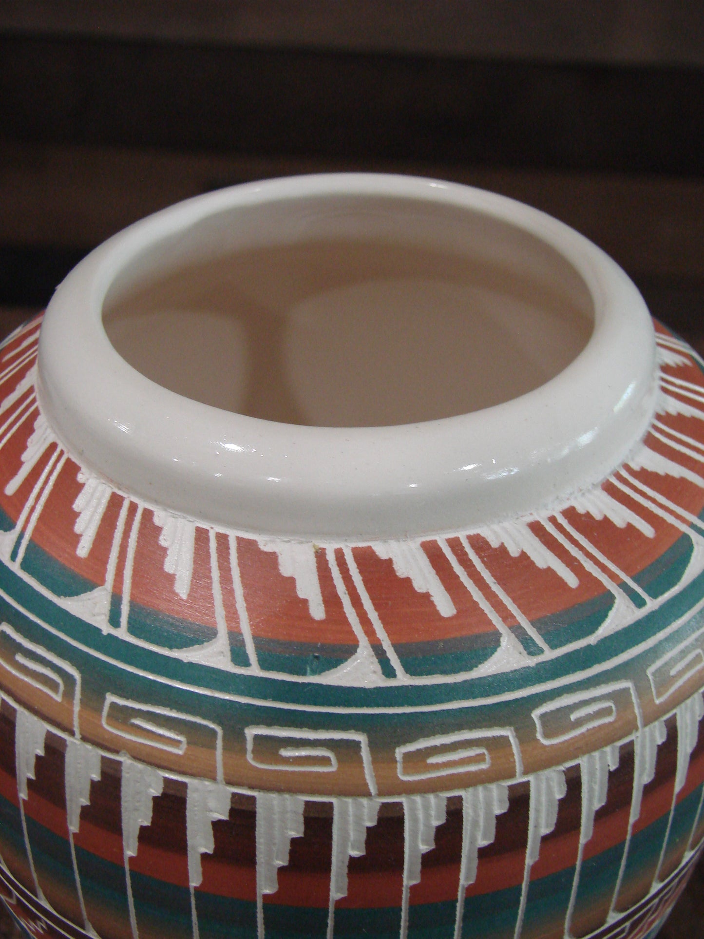 Native American Hand Etched & Hand Painted Pottery - Gilmore