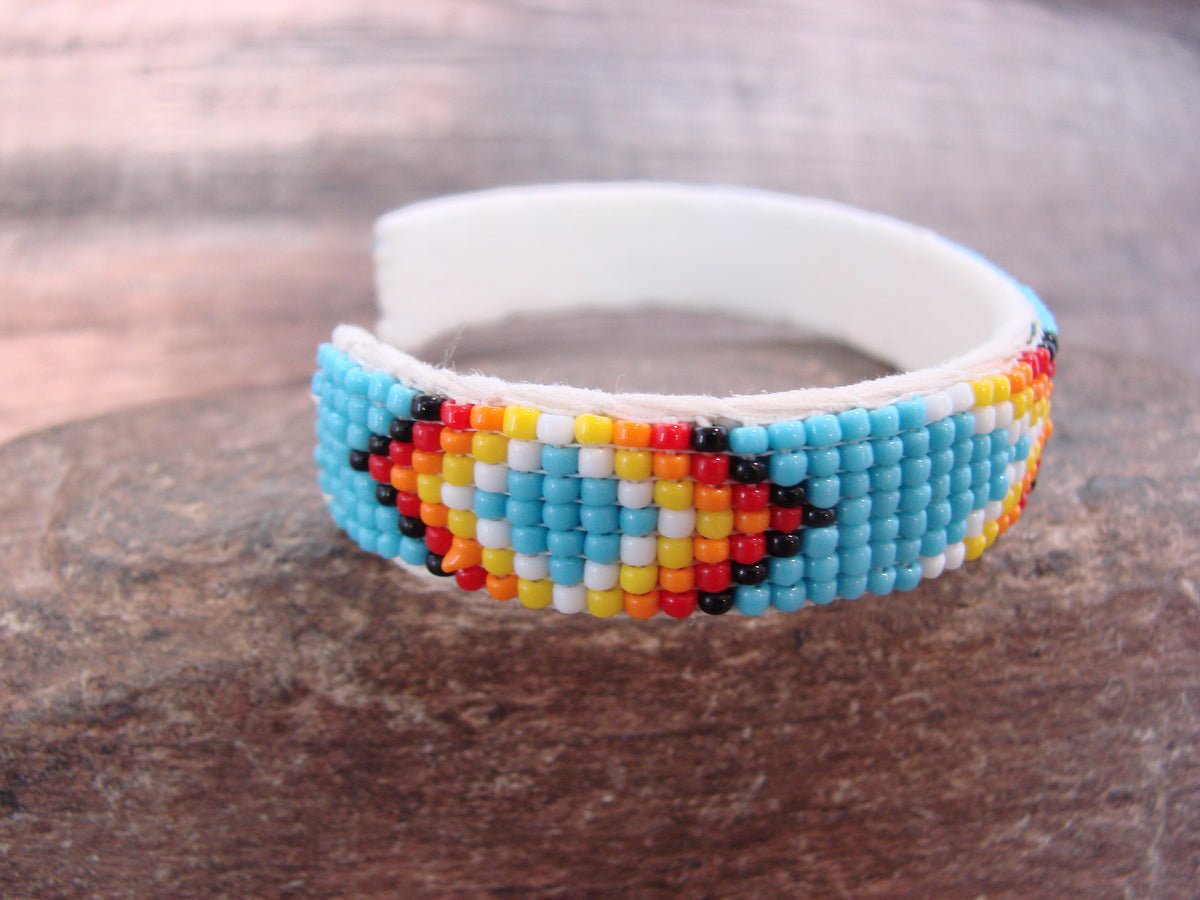 Native American Hand Beaded 1/2" Bracelet by Cleveland