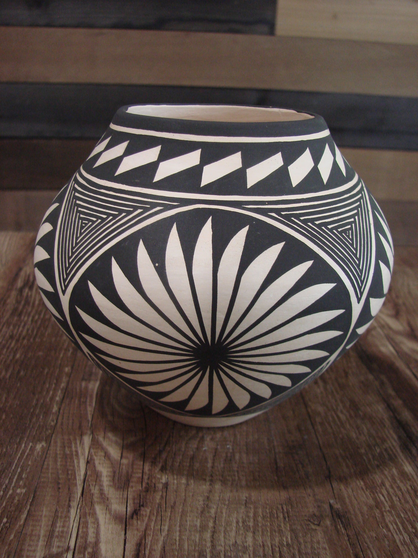 Native American Acoma Hand Coiled & Hand Painted Pottery by Victorino