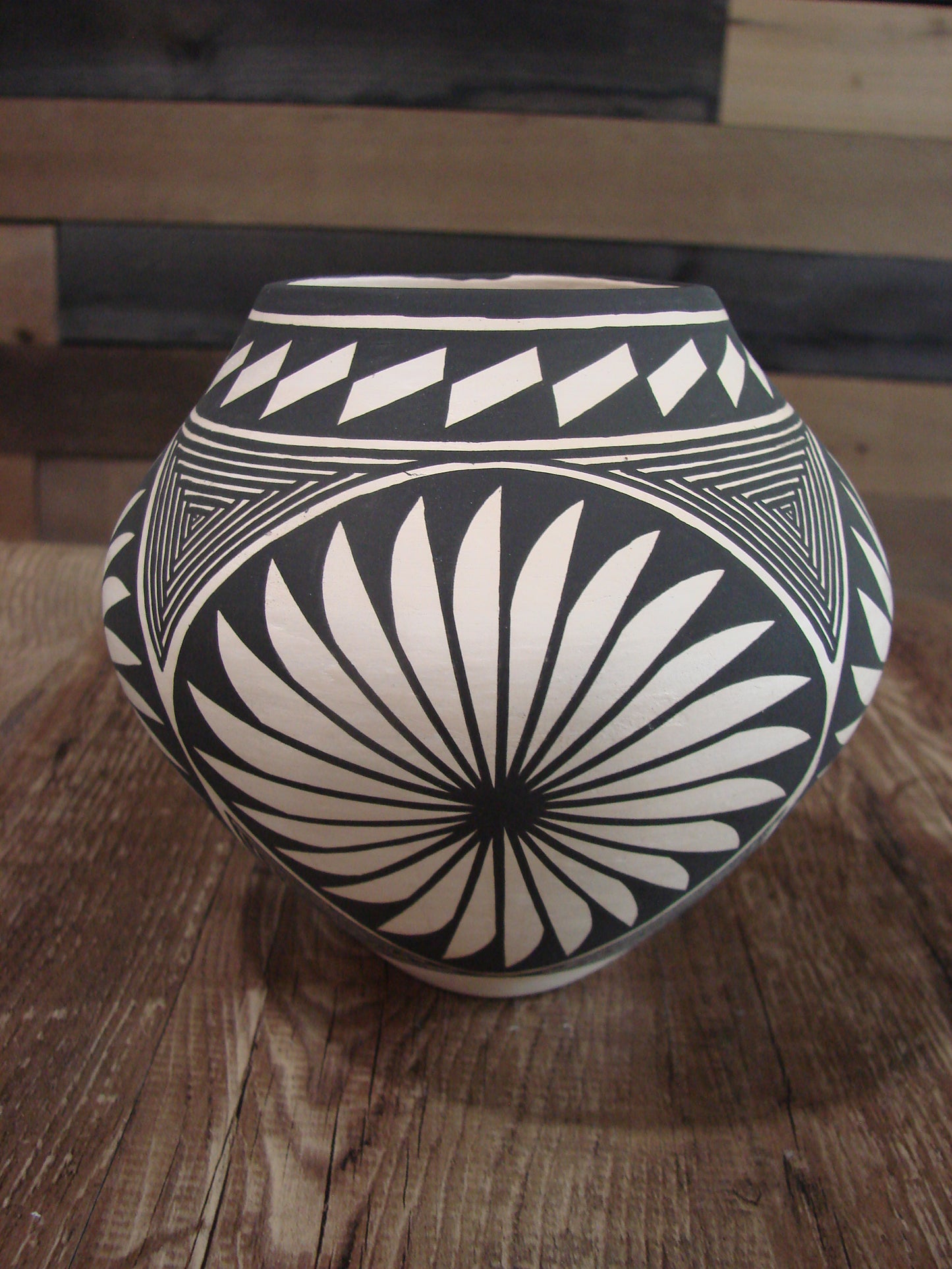 Native American Acoma Hand Coiled & Hand Painted Pottery by Victorino