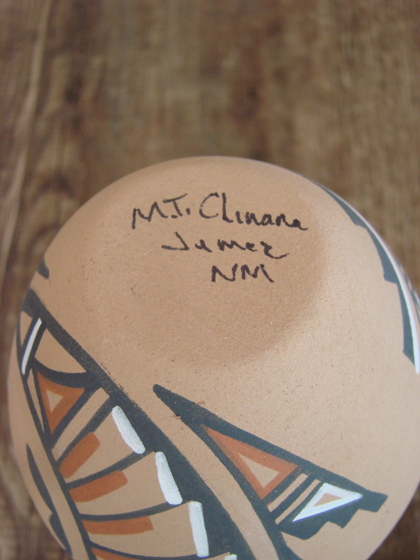 Native American Jemez Indian Handmade Clay Lizard Pottery by Chinana