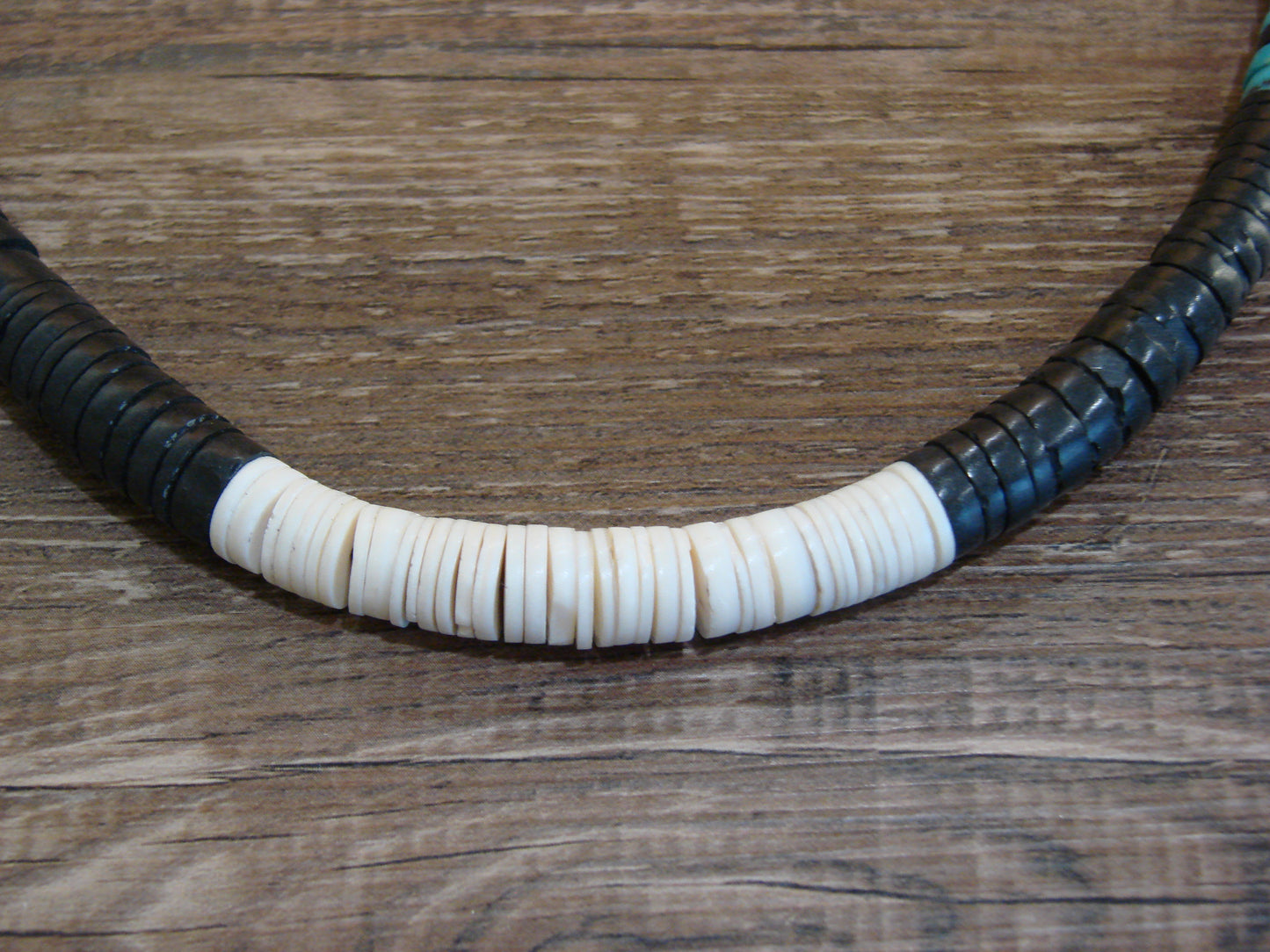 Native American 19" Santo Domingo Multi Stone Heishi Necklace - Crespin