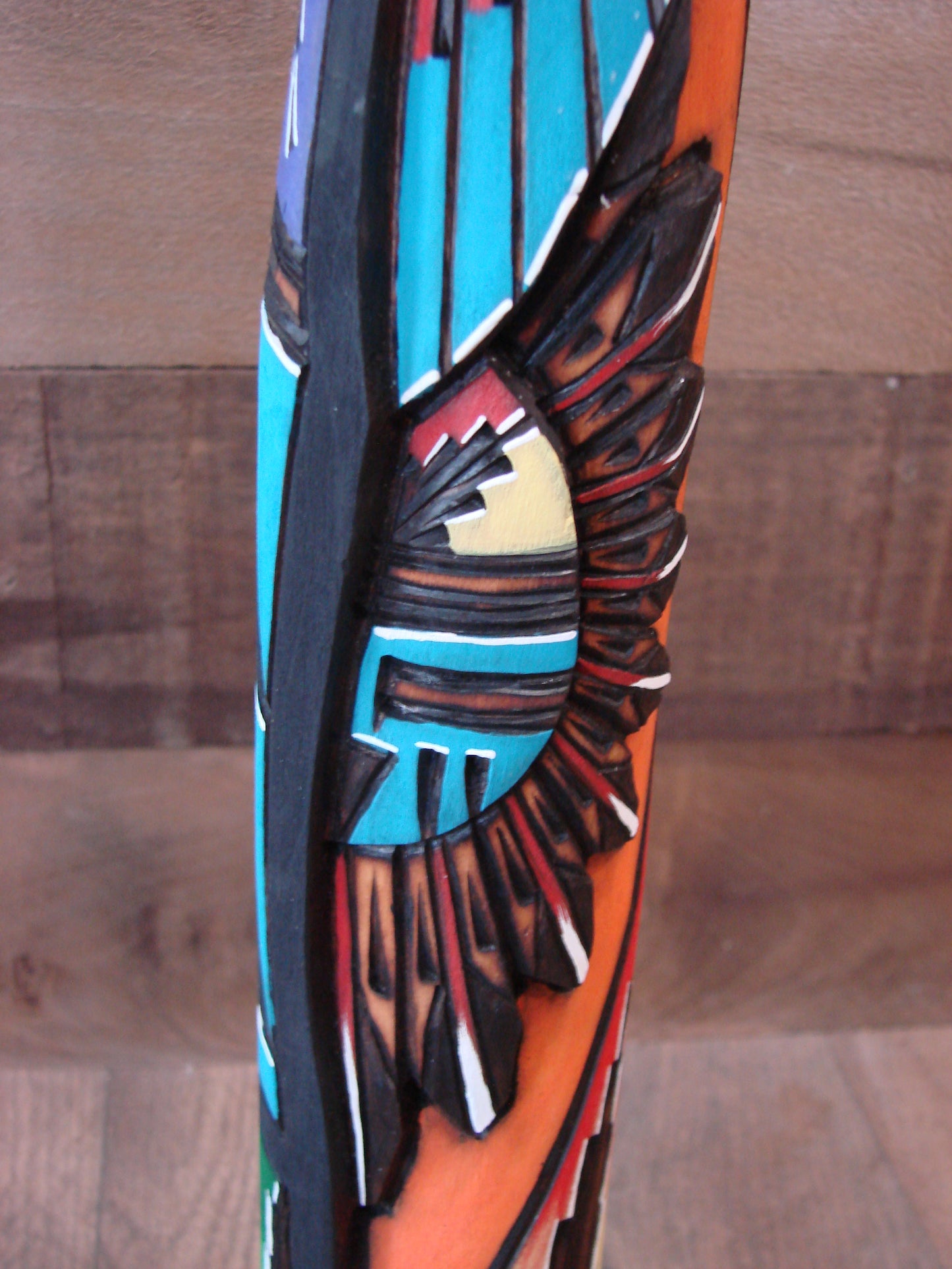 Native American Long Hair Shalako Kachina Signed AW