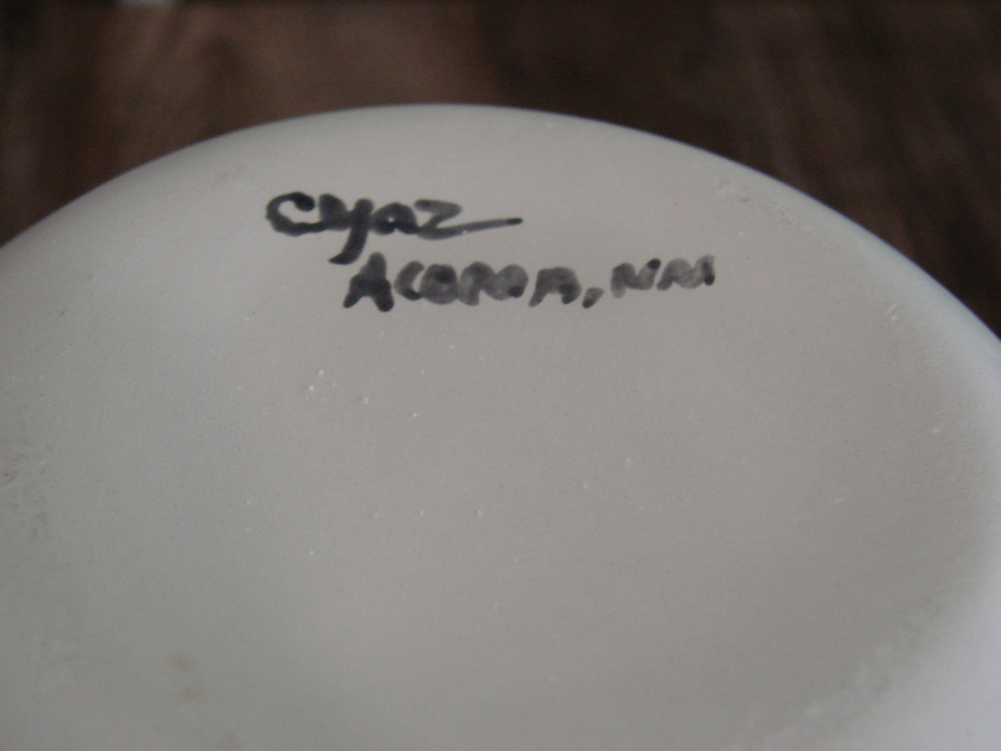Native American Acoma Fine Line Hand Painted Pottery by C Yaz