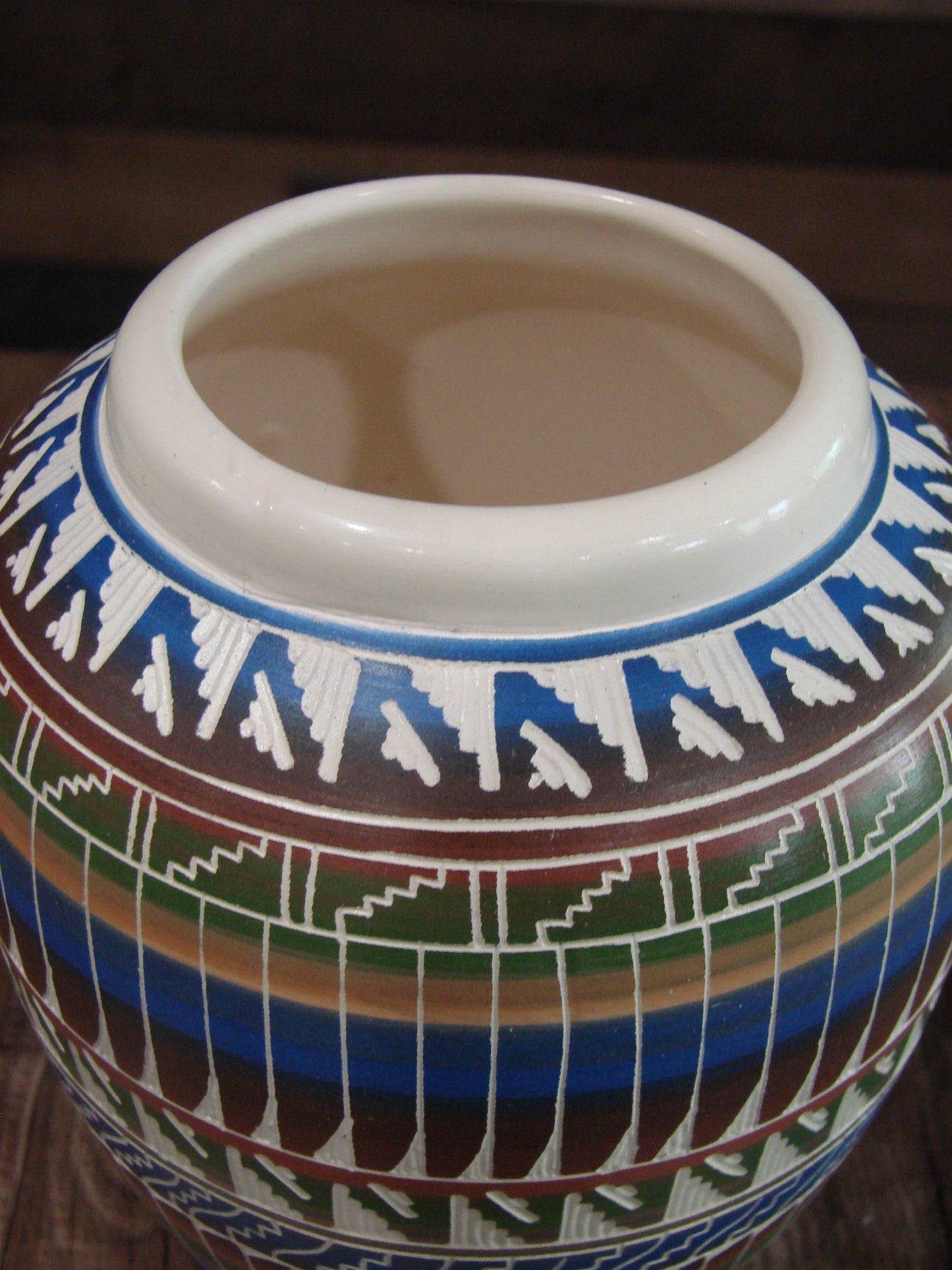 Native American Hand Etched & Hand Painted Pottery - Gilmore