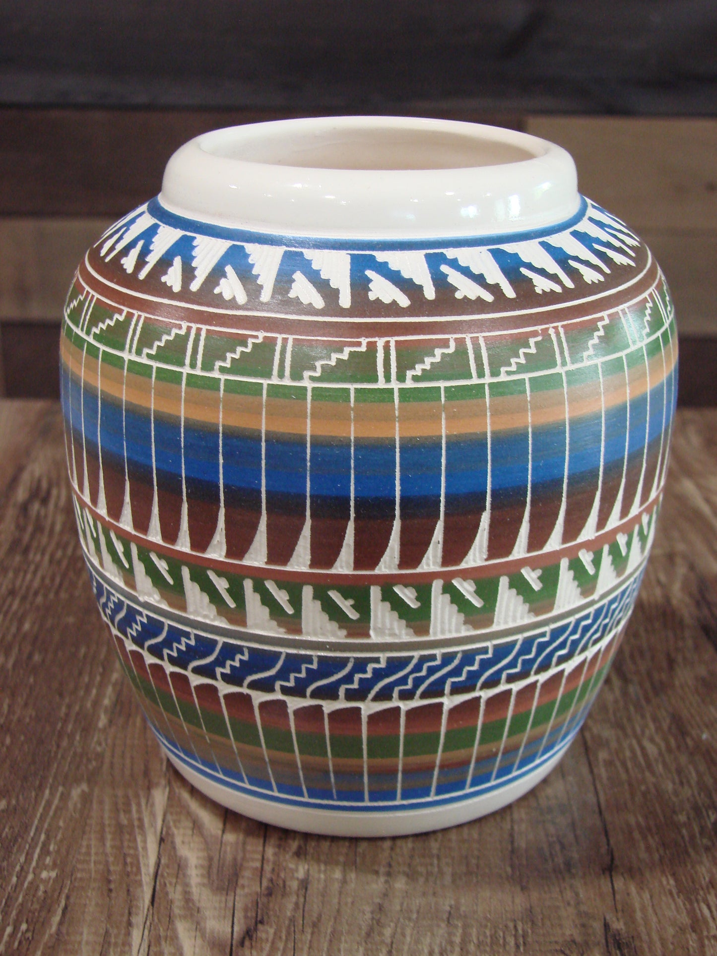 Native American Hand Etched & Hand Painted Pottery - Gilmore