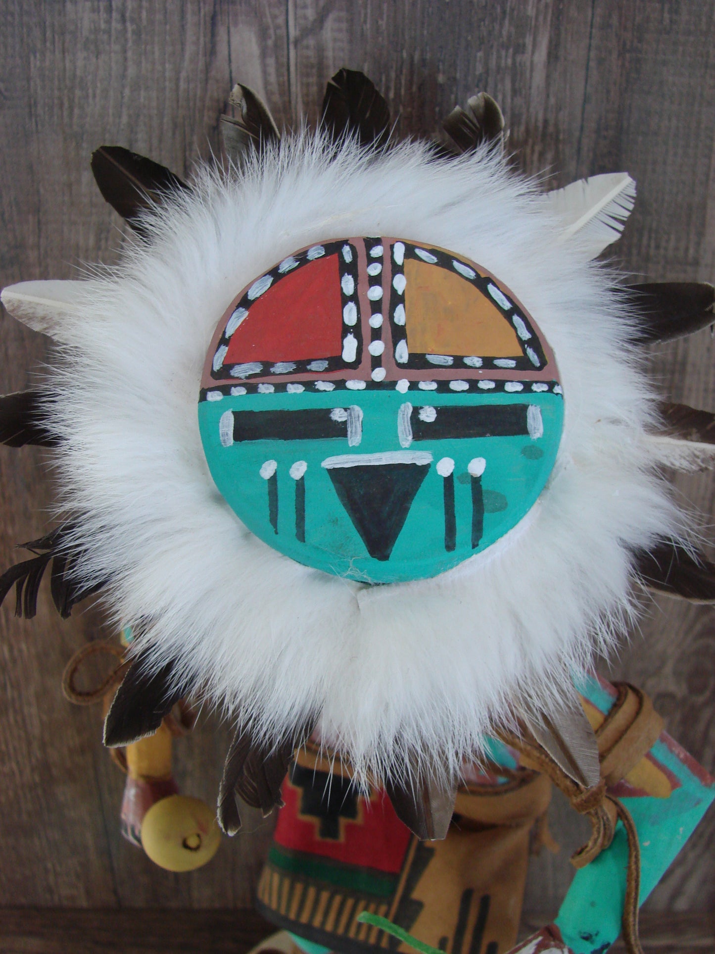 Native American Sun Face Kachina Dancer Signed Tsosie