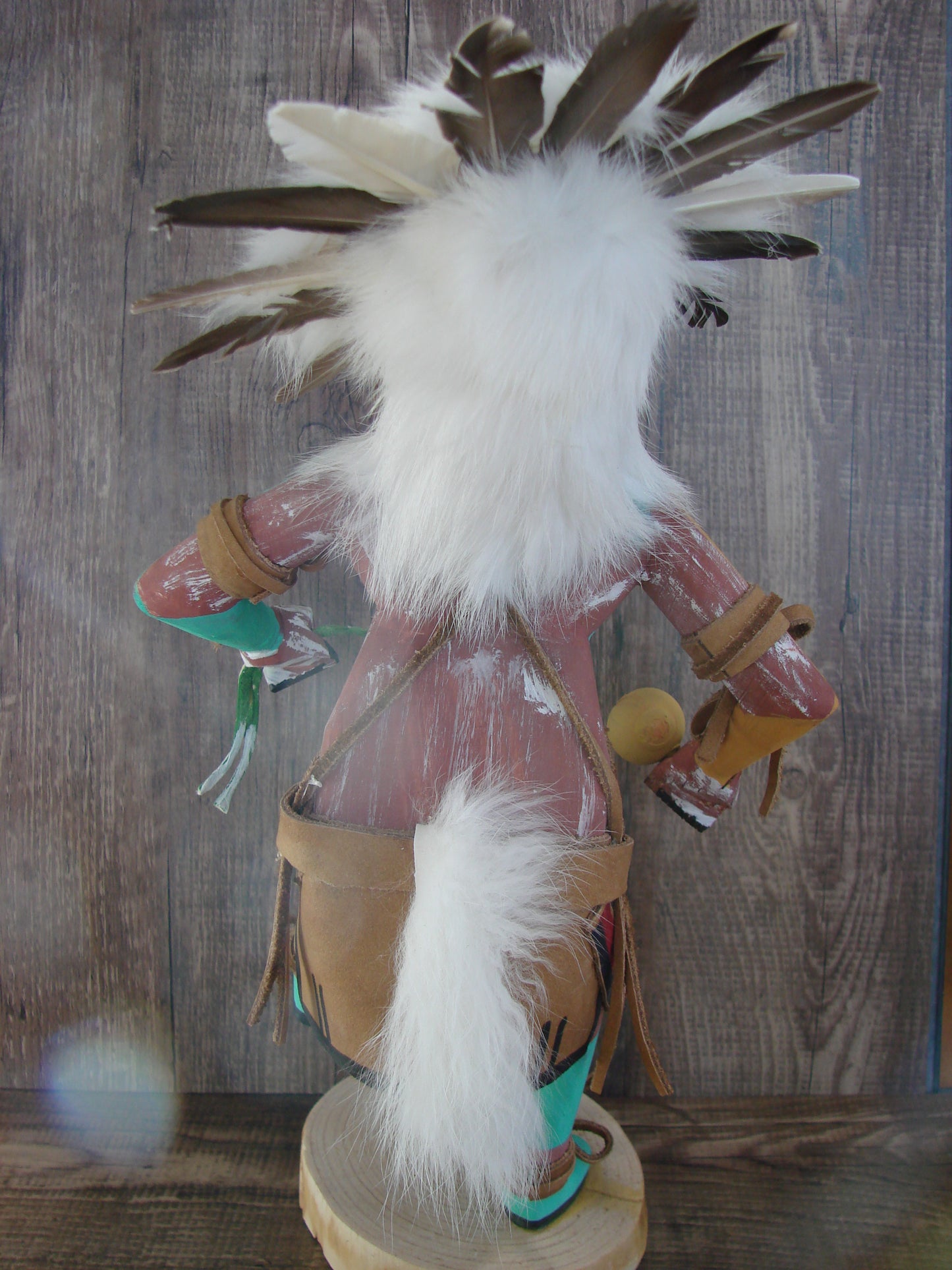 Native American Sun Face Kachina Dancer Signed Tsosie