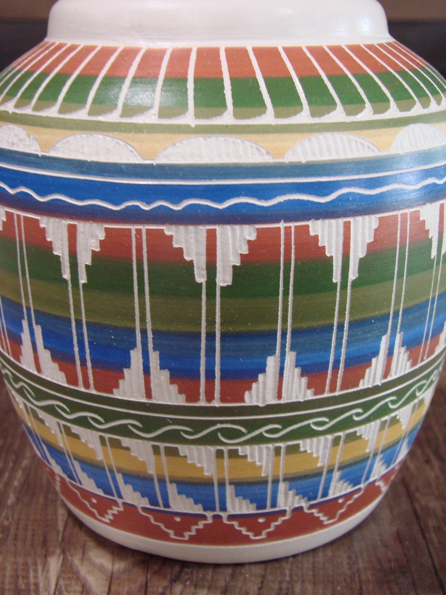 Native American Hand Etched & Hand Painted Pottery - Gilmore