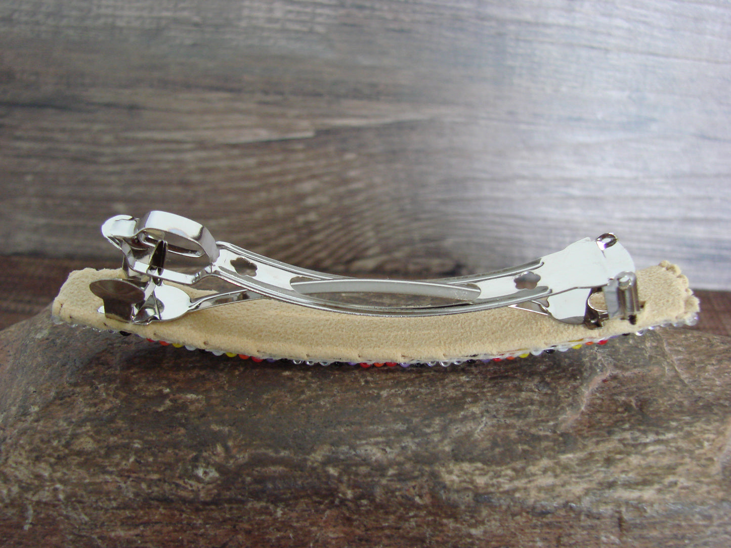 Native American Hand Beaded Hair Barrette by Cleveland