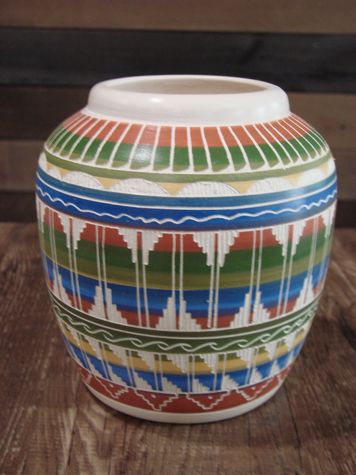 Native American Hand Etched & Hand Painted Pottery - Gilmore