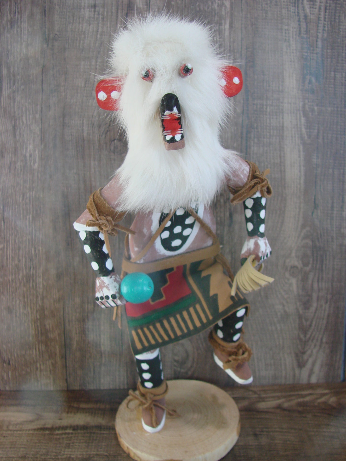 Native American Bear Kachina Dancer Signed Tsosie