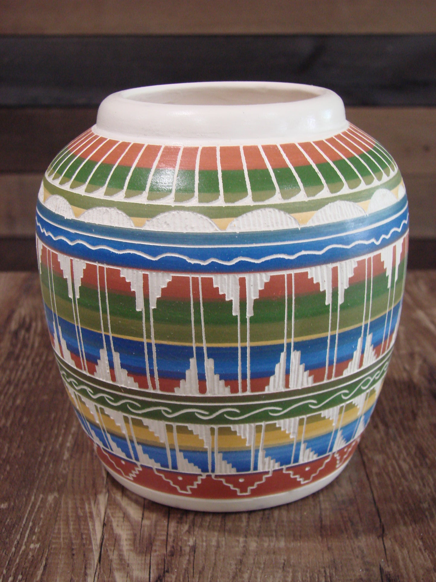 Native American Hand Etched & Hand Painted Pottery - Gilmore