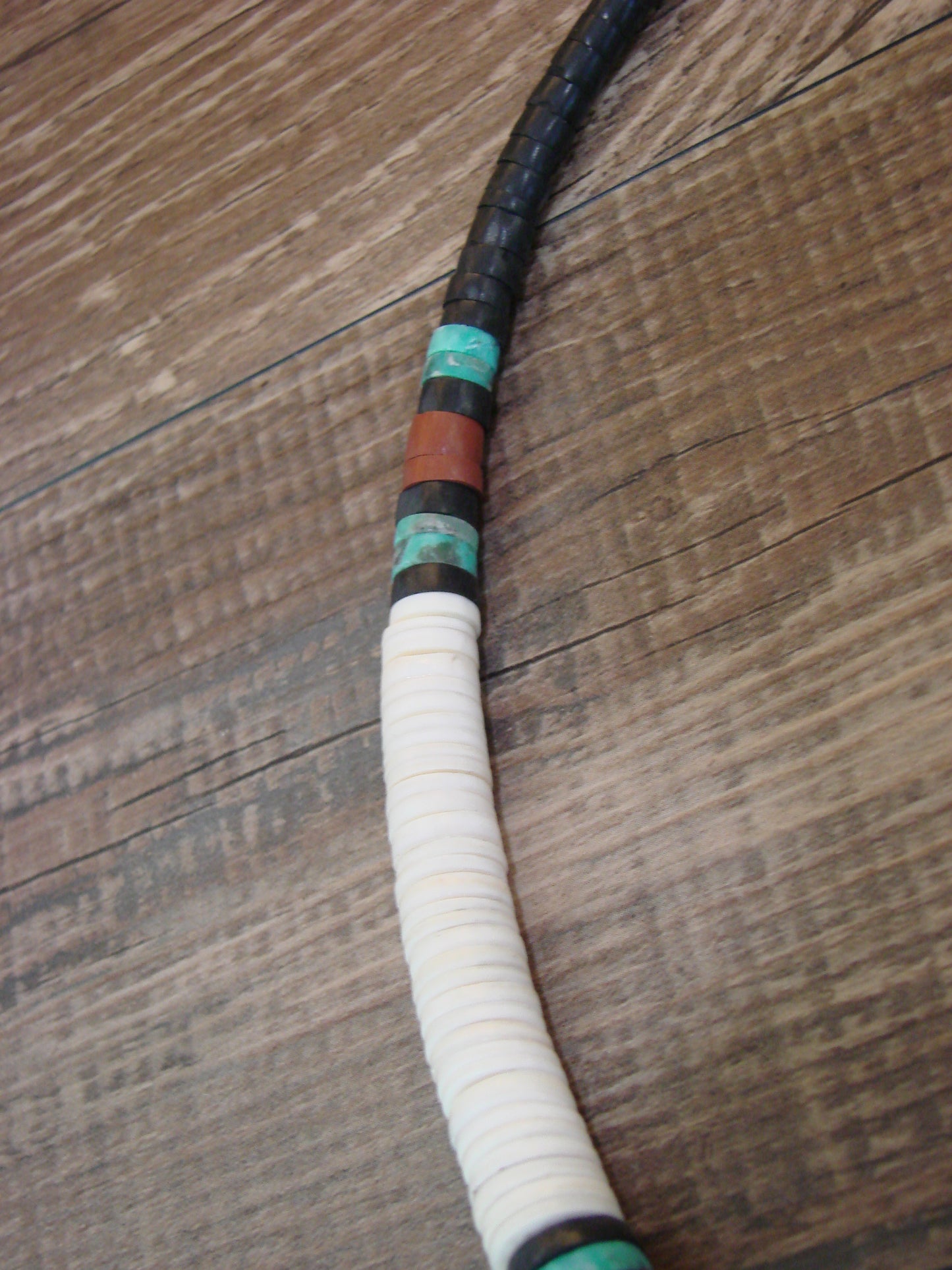 Native American 19" Santo Domingo Multi Stone Heishi Necklace - Crespin