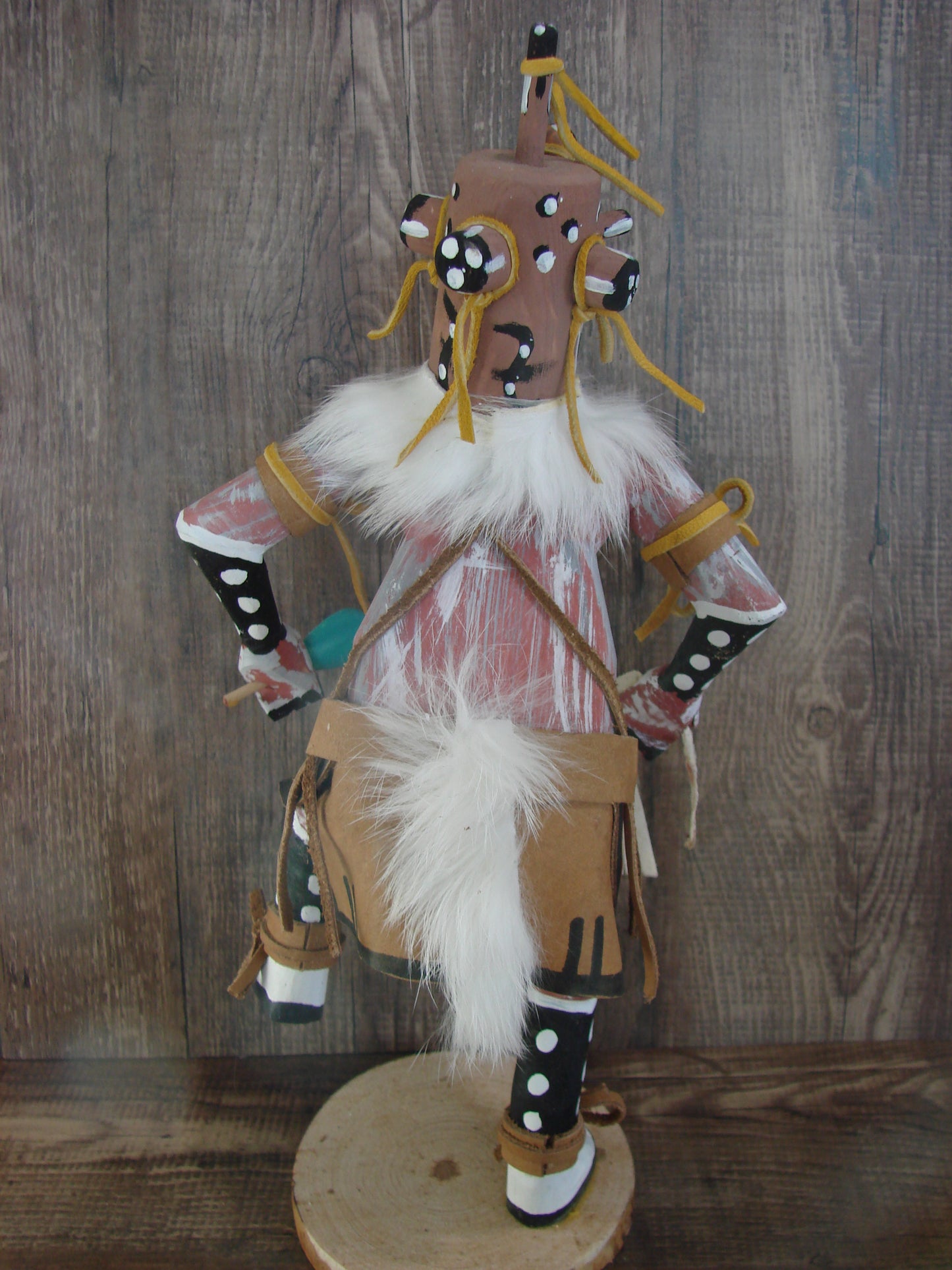 Native American Mud Head Kachina Dancer Signed Tsosie