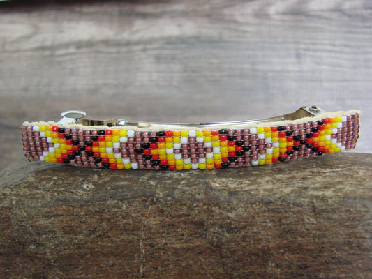 Native American Hand Beaded Hair Barrette by Cleveland