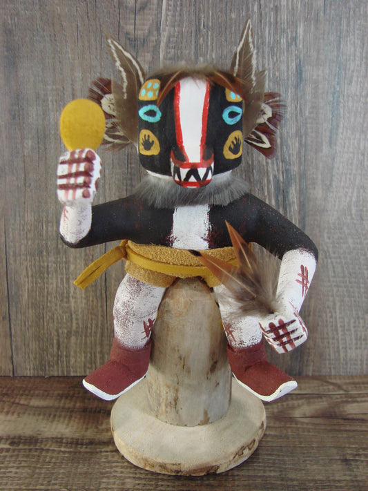 Native American Badger Kachina Dancer Signed Benally