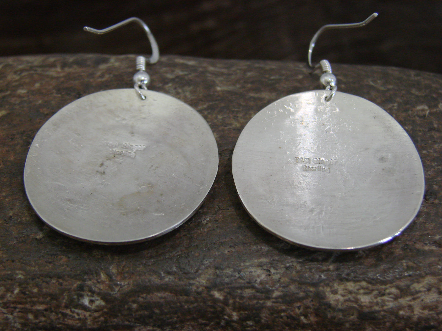 Native American Sterling Silver Bear Dangle Earrings - Singer