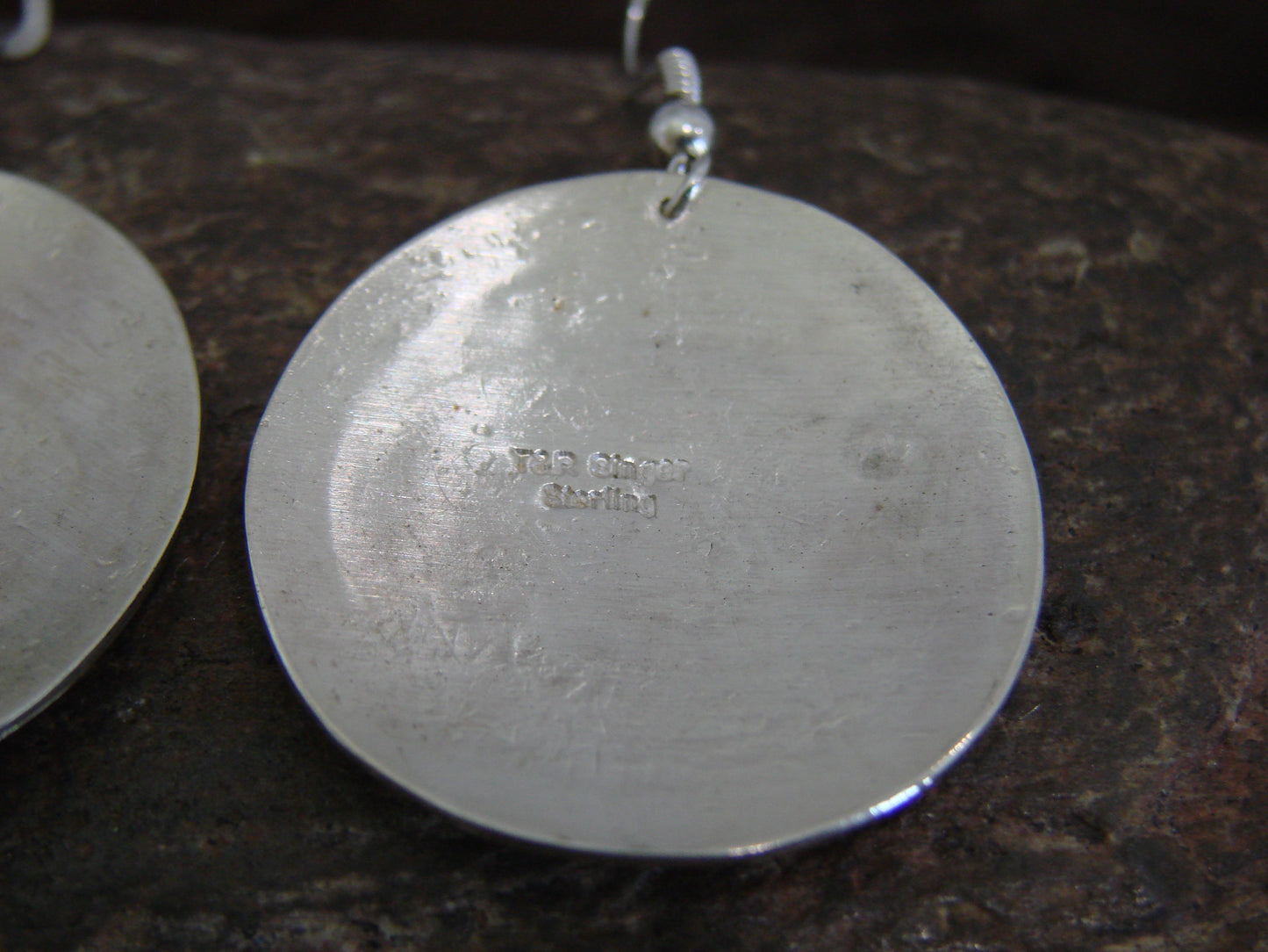 Native American Sterling Silver Bear Dangle Earrings - Singer