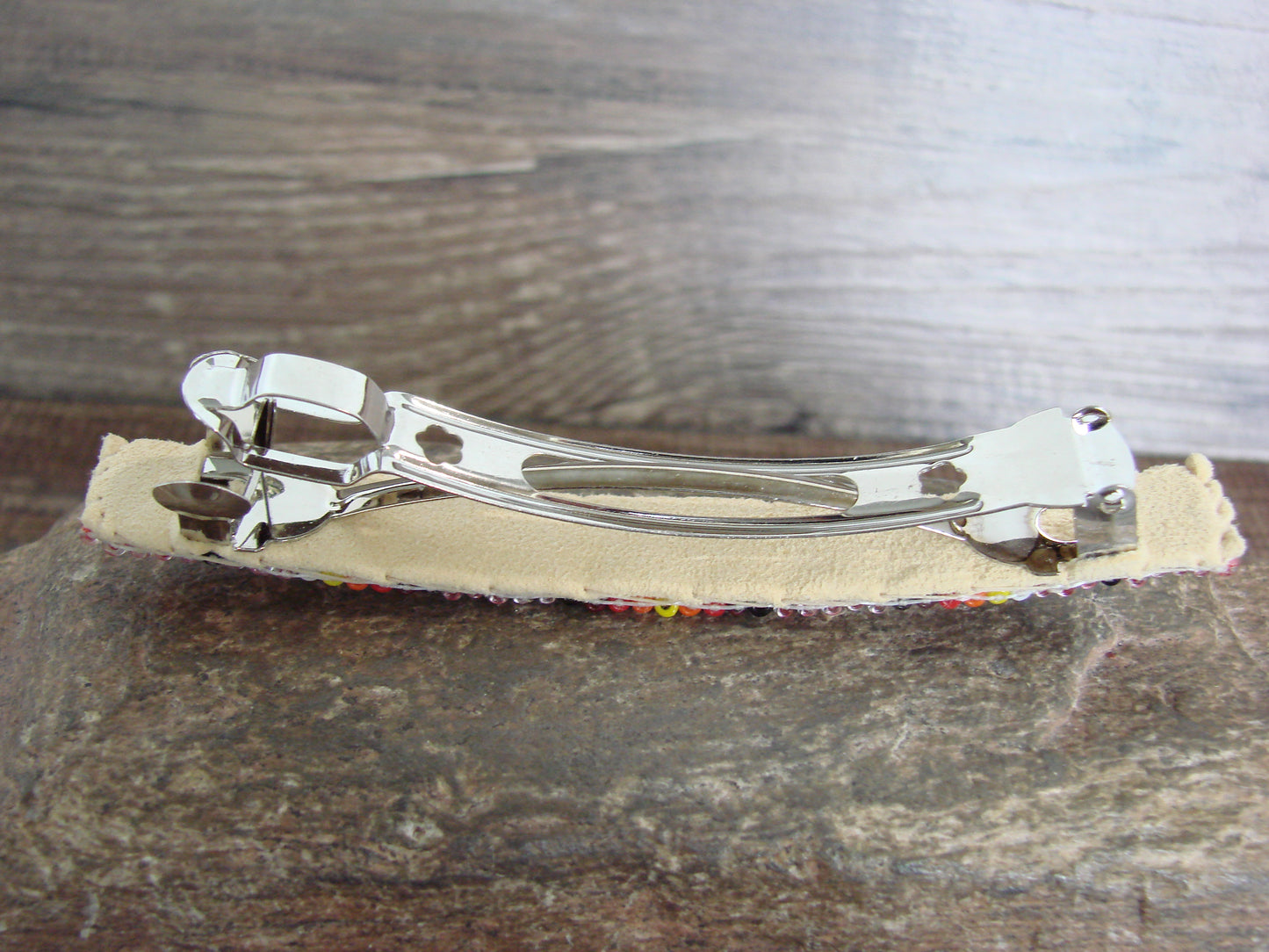 Native American Hand Beaded Hair Barrette by Cleveland