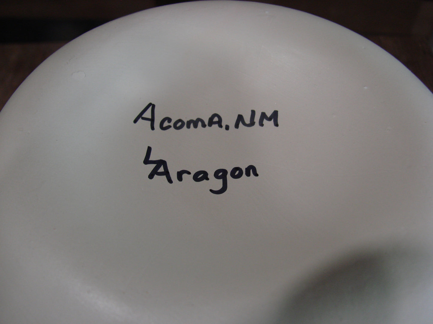 Native American Acoma Fine Line Hand Painted Pottery by Aragon
