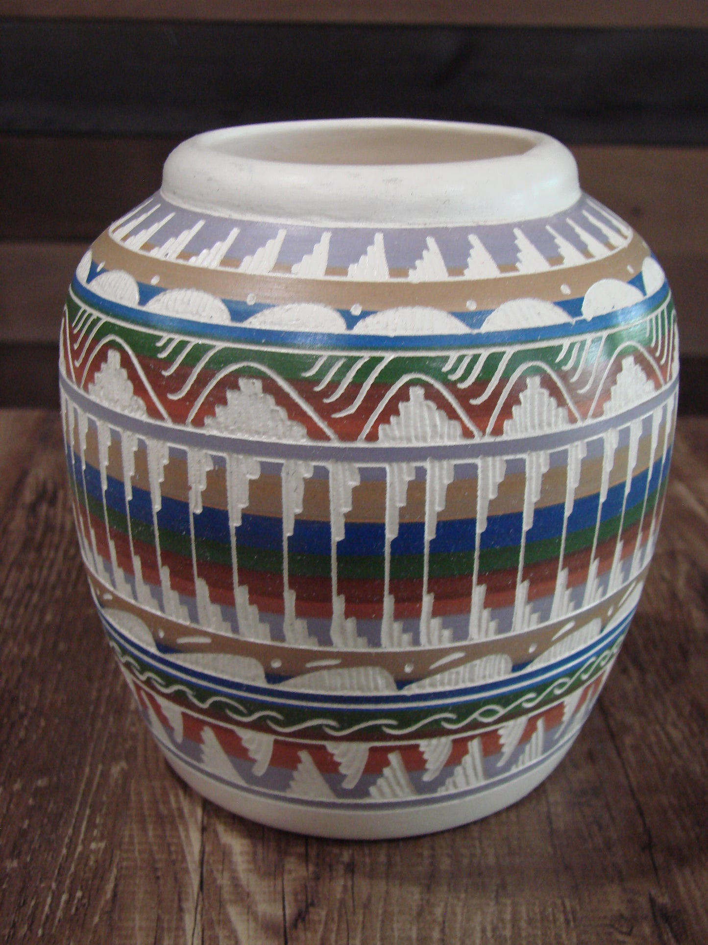 Native American Hand Etched & Hand Painted Pottery - Gilmore