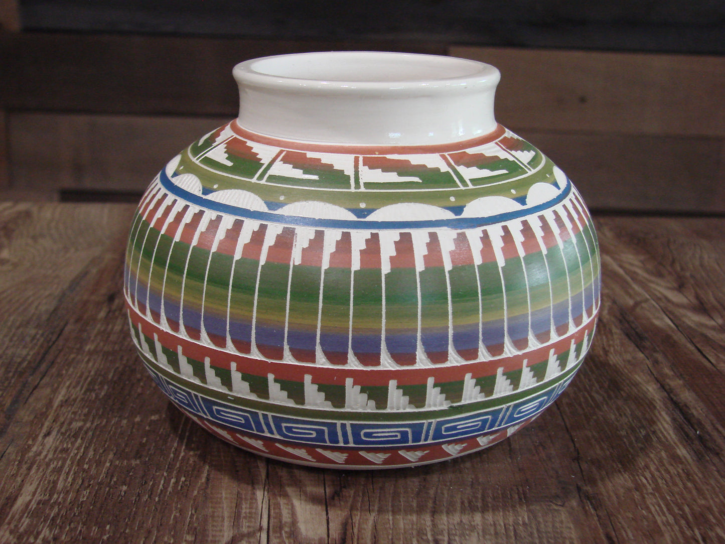Native American Hand Etched & Hand Painted Pottery - Gilmore