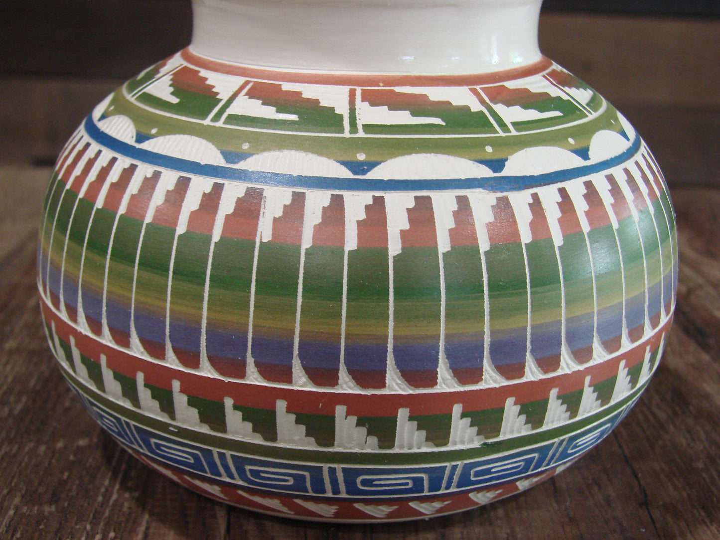 Native American Hand Etched & Hand Painted Pottery - Gilmore