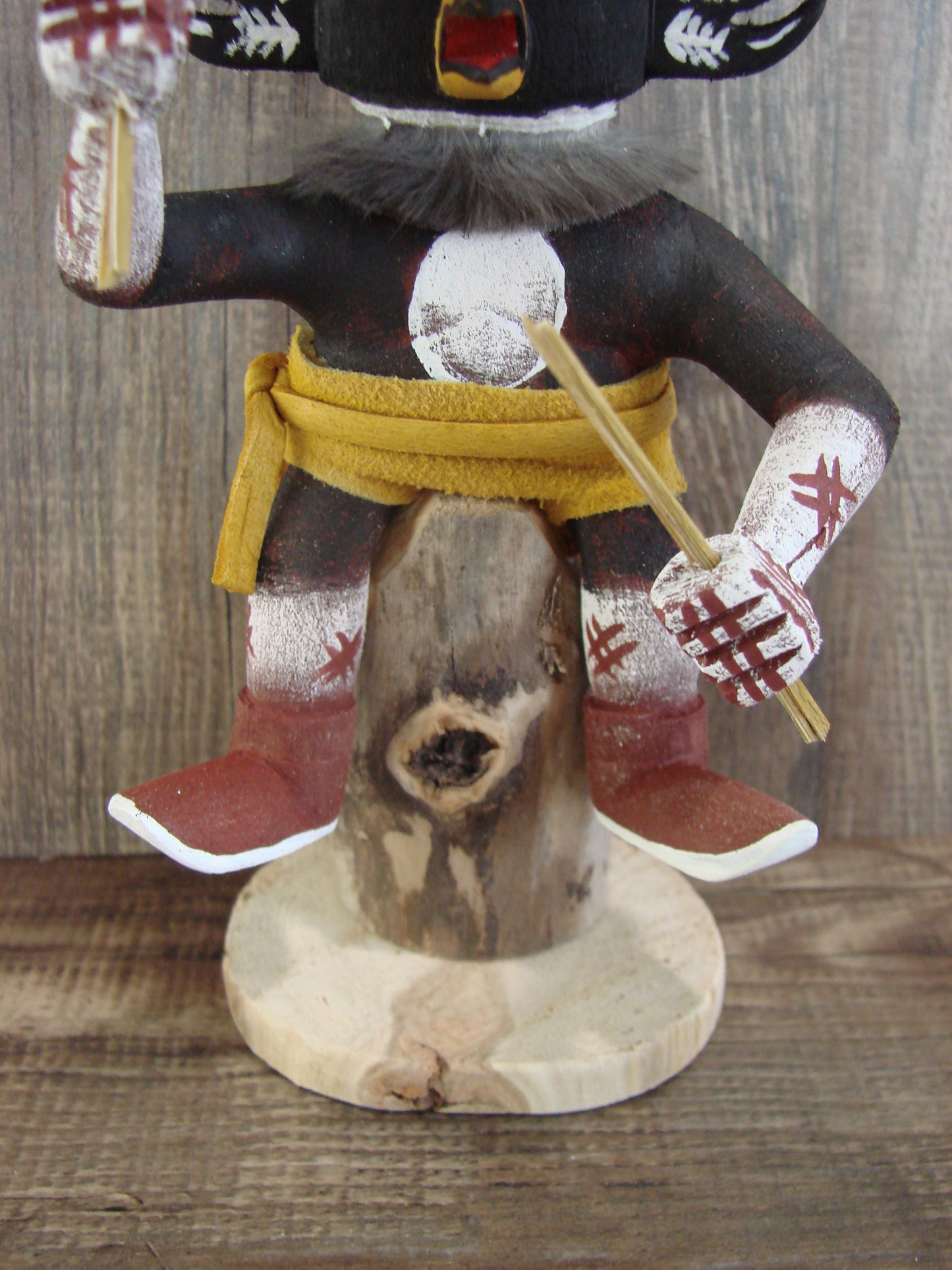 Native American Crow Kachina Dancer Signed Benally