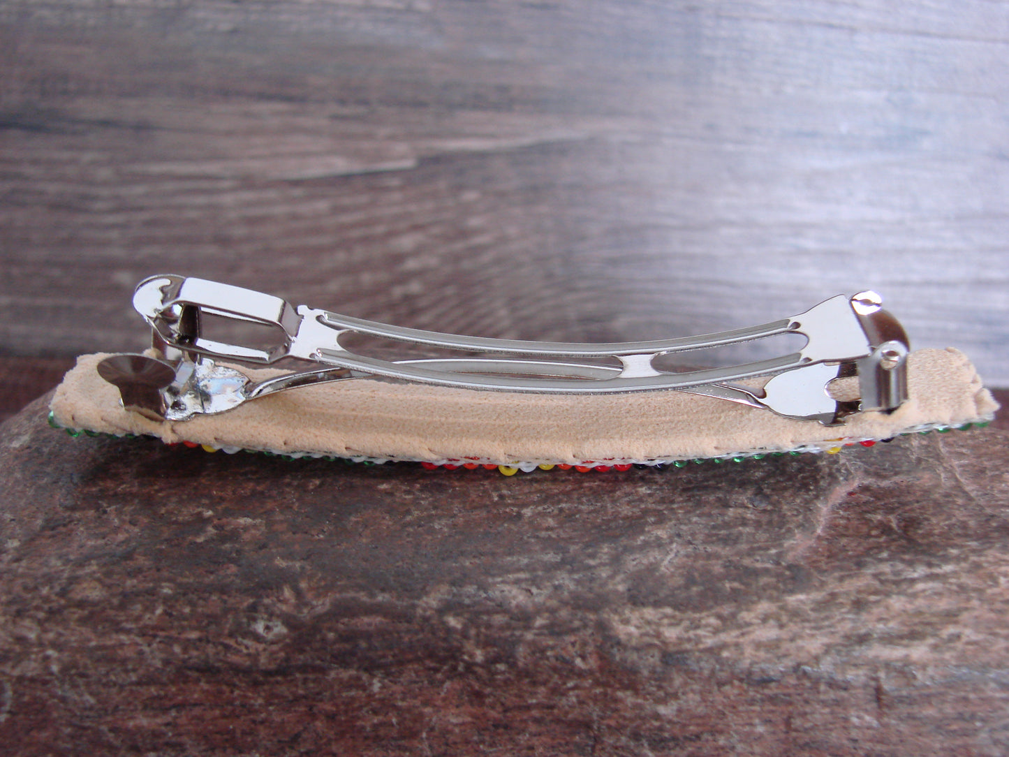 Native American Hand Beaded Hair Barrette by Cleveland