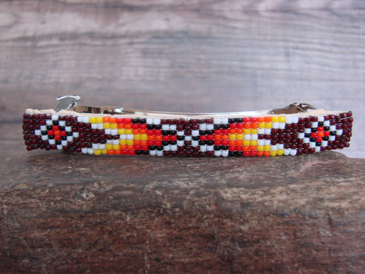 Native American Hand Beaded Hair Barrette by Cleveland