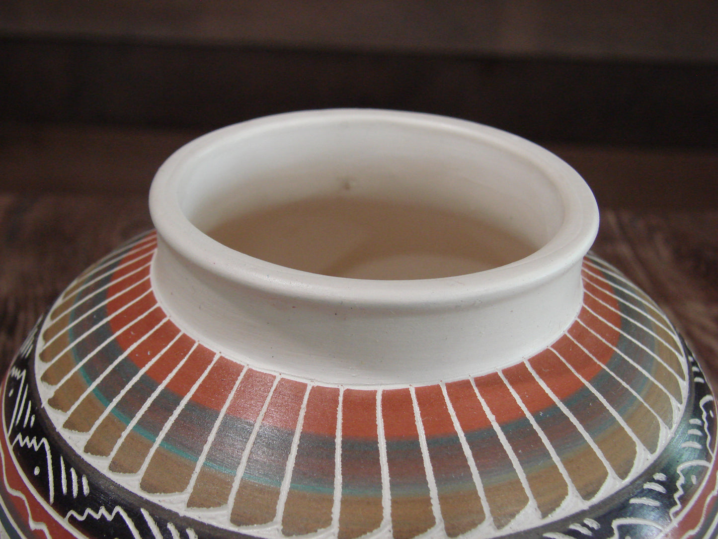 Native American Hand Etched & Hand Painted Pottery - Gilmore