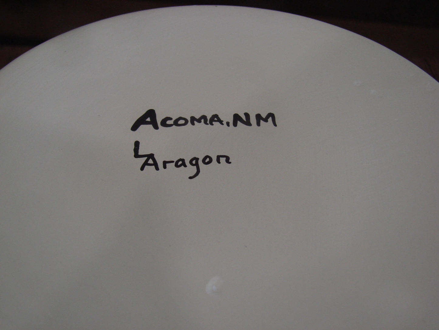 Native American Acoma Fine Line Hand Painted Pottery by Aragon