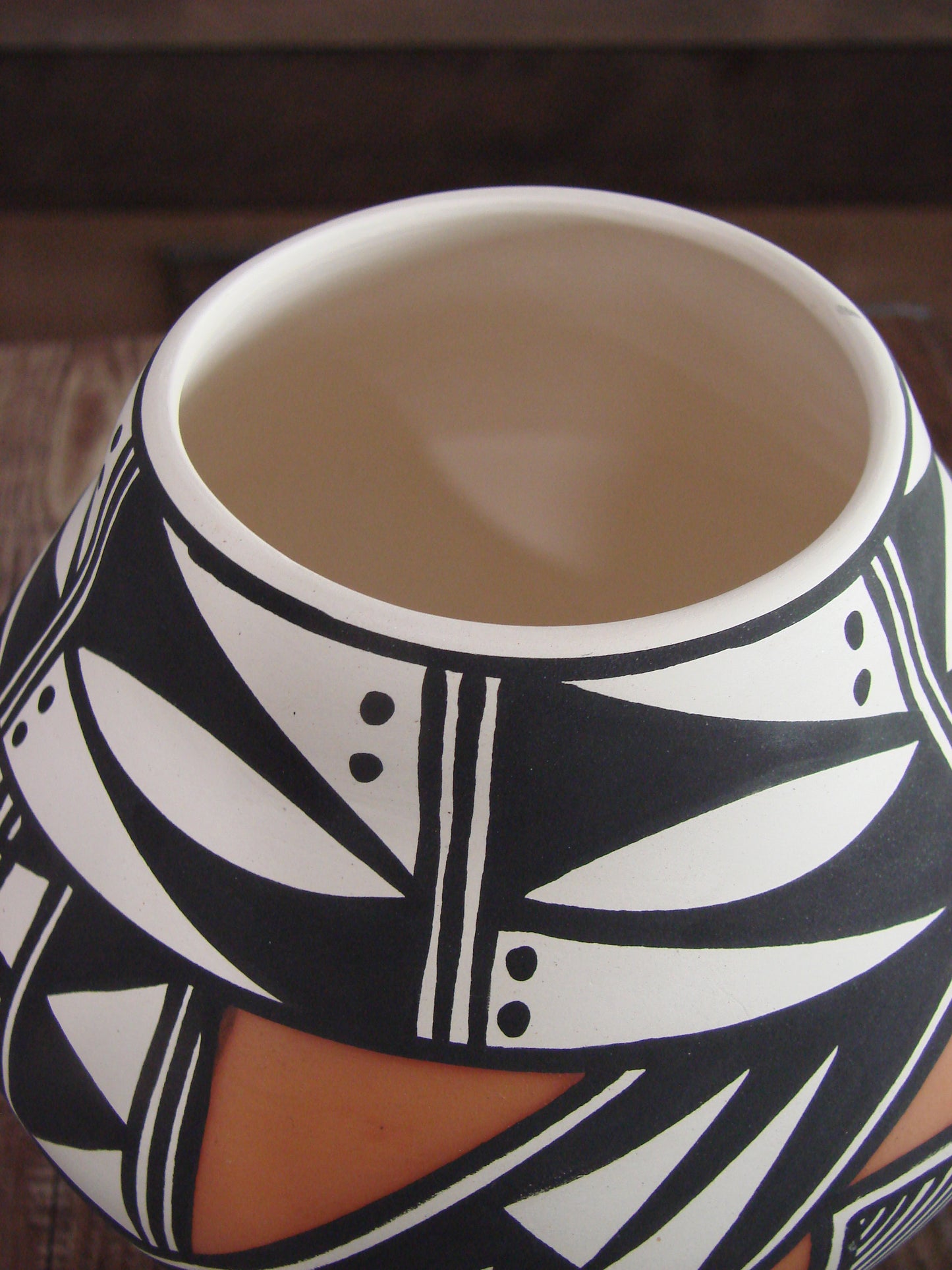 Native American Hand Painted Fine Line Acoma Pottery by Estevan